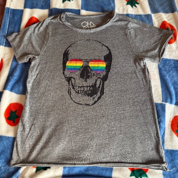 CHASER Skull with Rainbow Sunglasses - Picture 1 of 8